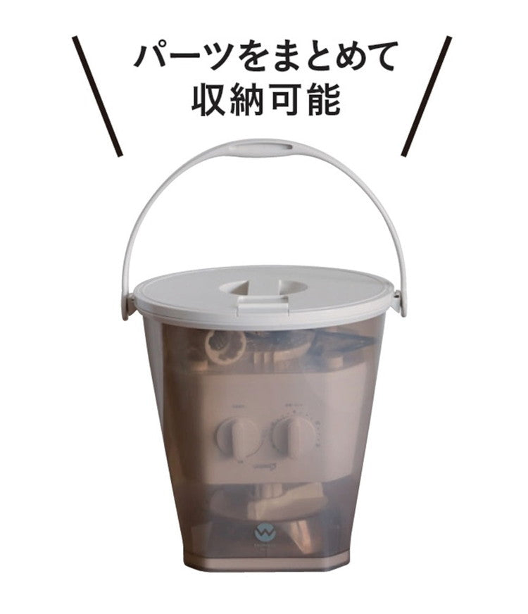 ブラッシュボーイ Pro 小型洗濯機 バケツ 2水流 らくらく排水 TOM-12