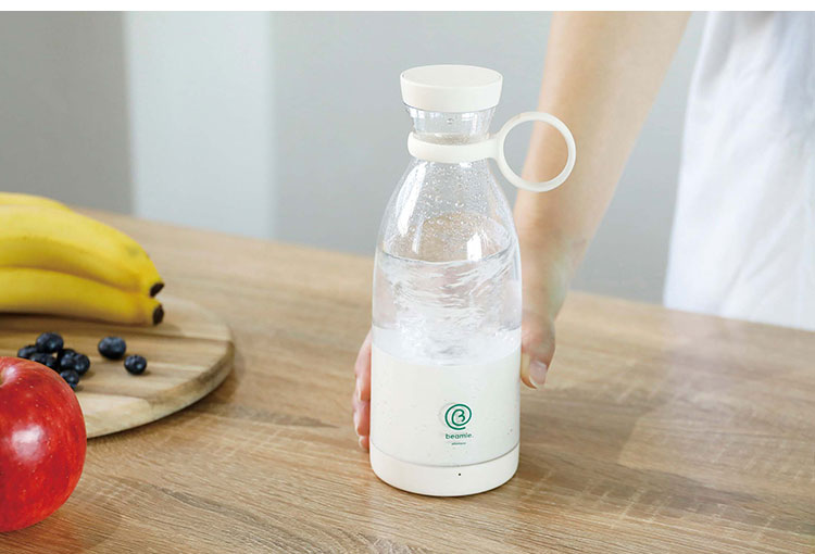 ミキサー スムージー 400ml 小型 ミニ 持ち運び コードレス 携帯 充電式 USB 氷も砕ける ジューサー コードレスミキサー ビーミー at-02(代引不可)