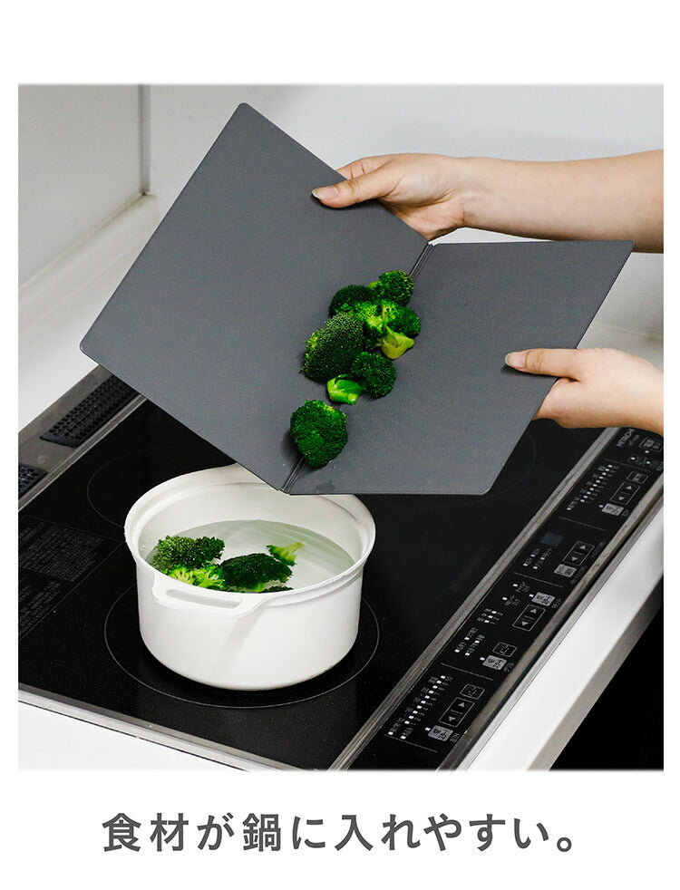 シービージャパン まな板 スタンダードサイズ [広げて 257×365mm 畳んで 257×180mm] 抗菌加工 折りたたみ ダークグレー 食洗機対応 立てて乾かせる畳めるまな板 atomico(代引不可)