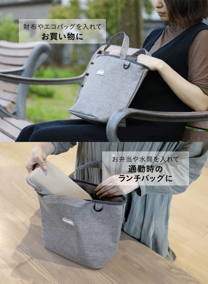 シービージャパン 保冷バッグ お弁当 容量8L 内面アルミ 保冷仕様 アッシュグレー 保冷ランチトート BOCCA おしゃれ シンプル モダン(代引不可)