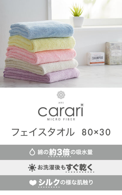 マイクロファイバータオル フェイスタオル ブルー 吸水タオル 髪 室内干し 梅雨 ペット キャップ キューティクル ドライヤー 時短 新生活　シービージャパン