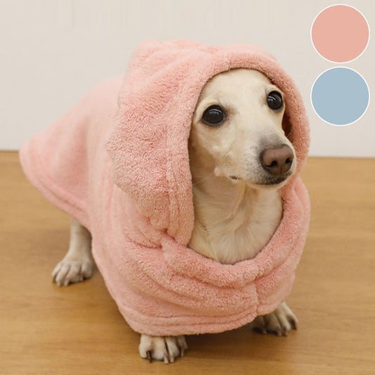 カラリ ペット用 ローブ 抗菌 消臭 ピンク ブルー 速乾 柔らかい おしゃれ かわいい CBジャパン シービージャパン