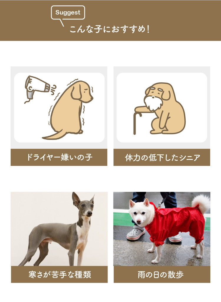 カラリ ペット用 ローブ 抗菌 消臭 ピンク ブルー 速乾 柔らかい おしゃれ かわいい CBジャパン シービージャパン