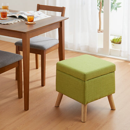収納スツール 脚付き 収納 天然木 スツール ボックススツール オットマン 足置き チェア 椅子 木製 いす 収納ボックス 北欧