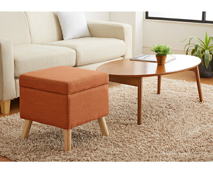 収納スツール 脚付き 収納 天然木 スツール ボックススツール オットマン 足置き チェア 椅子 木製 いす 収納ボックス 北欧