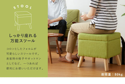 収納スツール 脚付き 収納 天然木 スツール ボックススツール オットマン 足置き チェア 椅子 木製 いす 収納ボックス 北欧