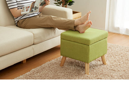 収納スツール 脚付き 収納 天然木 スツール ボックススツール オットマン 足置き チェア 椅子 木製 いす 収納ボックス 北欧