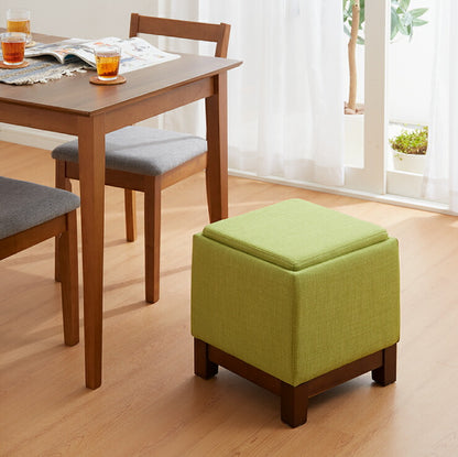 テーブルにもなる収納スツール 脚付き 天然木 収納 北欧 おしゃれ スツール テーブル サイドテーブル オットマン 足置き チェア 椅子 イス 収納スツール