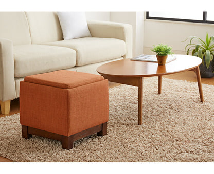 テーブルにもなる収納スツール 脚付き 天然木 収納 北欧 おしゃれ スツール テーブル サイドテーブル オットマン 足置き チェア 椅子 イス 収納スツール