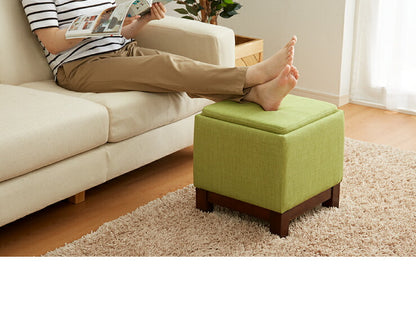 テーブルにもなる収納スツール 脚付き 天然木 収納 北欧 おしゃれ スツール テーブル サイドテーブル オットマン 足置き チェア 椅子 イス 収納スツール