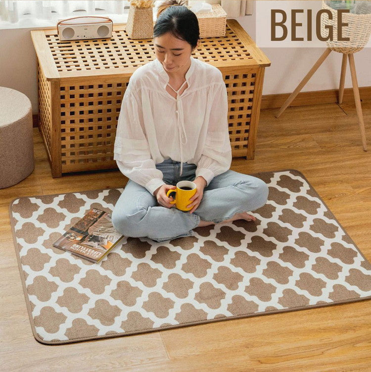 モロッカン柄 ラグ マット 90×135cm 洗える 厚手 北欧 カーペット 滑り止め 絨毯 おしゃれ かわいい モダン モロッコ 柄 ミニラグ 1畳 リビング morokko(代引不可)