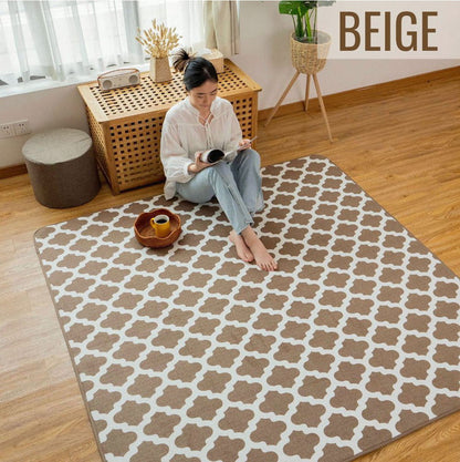 モロッカン柄 ラグ マット 185×240cm 洗える 厚手 北欧 カーペット 滑り止め 絨毯 おしゃれ かわいい モダン モロッコ 柄 ミニラグ 1畳 リビング morokko(代引不可)