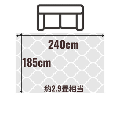 モロッカン柄 ラグ マット 185×240cm 洗える 厚手 北欧 カーペット 滑り止め 絨毯 おしゃれ かわいい モダン モロッコ 柄 ミニラグ 1畳 リビング morokko(代引不可)