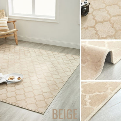 ラグ 洗える モロッカン柄 190×240cm おしゃれ モロッカンデザイン 北欧 モダン かわいい モロッコ 柄 滑り止め ラグマット カーペット(代引不可)