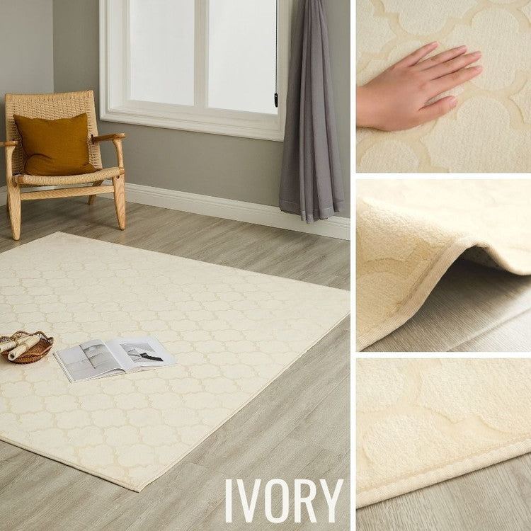 ラグ 洗える モロッカン柄 大判 220×220cm おしゃれ モロッカンデザイン 北欧 モダン かわいい モロッコ 柄 滑り止め ラグマット カーペット(代引不可)