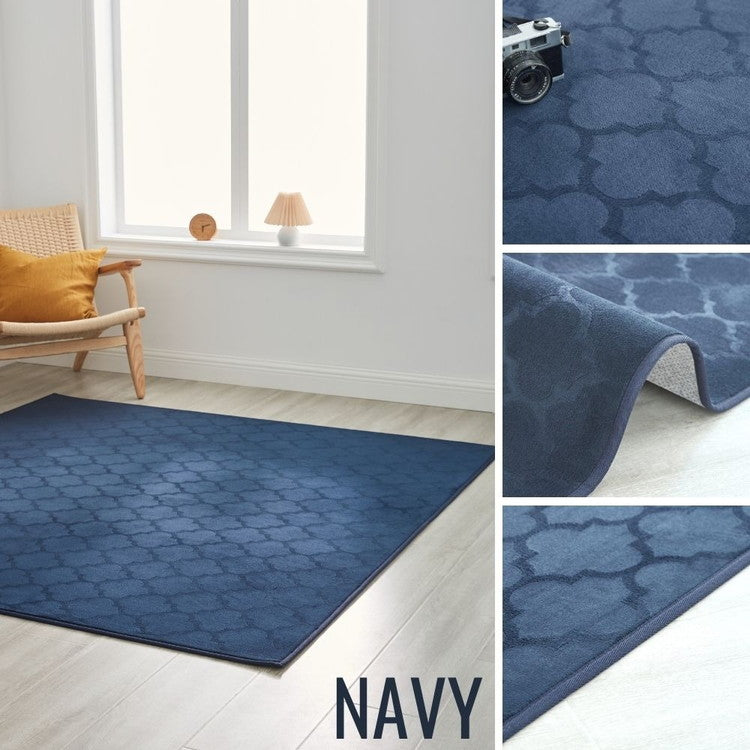 ラグ 洗える モロッカン柄 大判 220×320cm おしゃれ モロッカンデザイン 北欧 モダン かわいい モロッコ 柄 滑り止め ラグマット カーペット(代引不可)