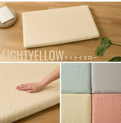 イブル キルトカバー長座布団 65×115cm ごろ寝マット 綿100% カバーセット 高反発ウレタン ごろ寝クッション ロングフロアクッション 厚さ7cm 極厚 お昼寝マット 洗える 北欧 おしゃれ(代引不可)