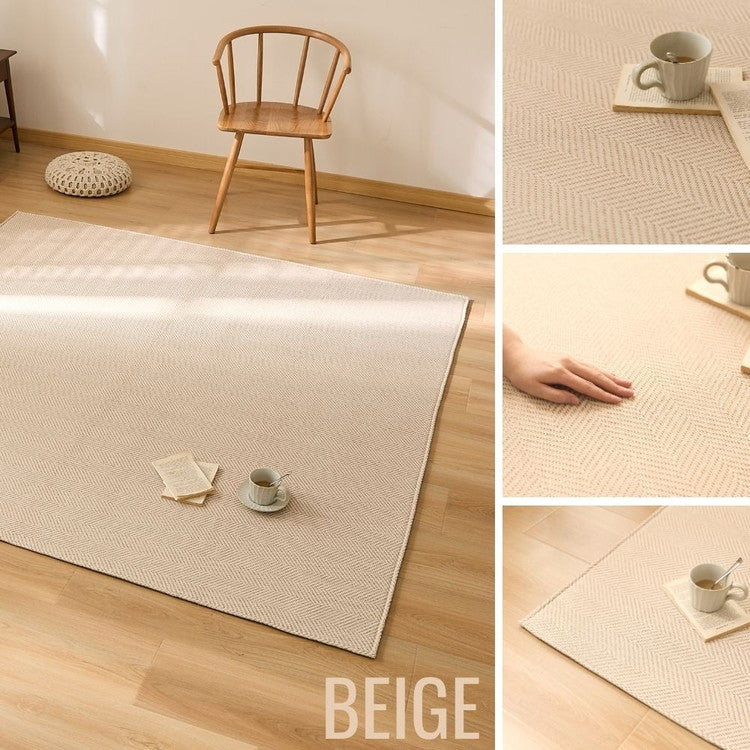 ラグ 洗える ヘリンボン 撥水 130×185cm おしゃれ 北欧 ヘリンボーン グレー ベージュ 滑り止め ラグマット カーペット ウォッシャブル はっ水(代引不可)