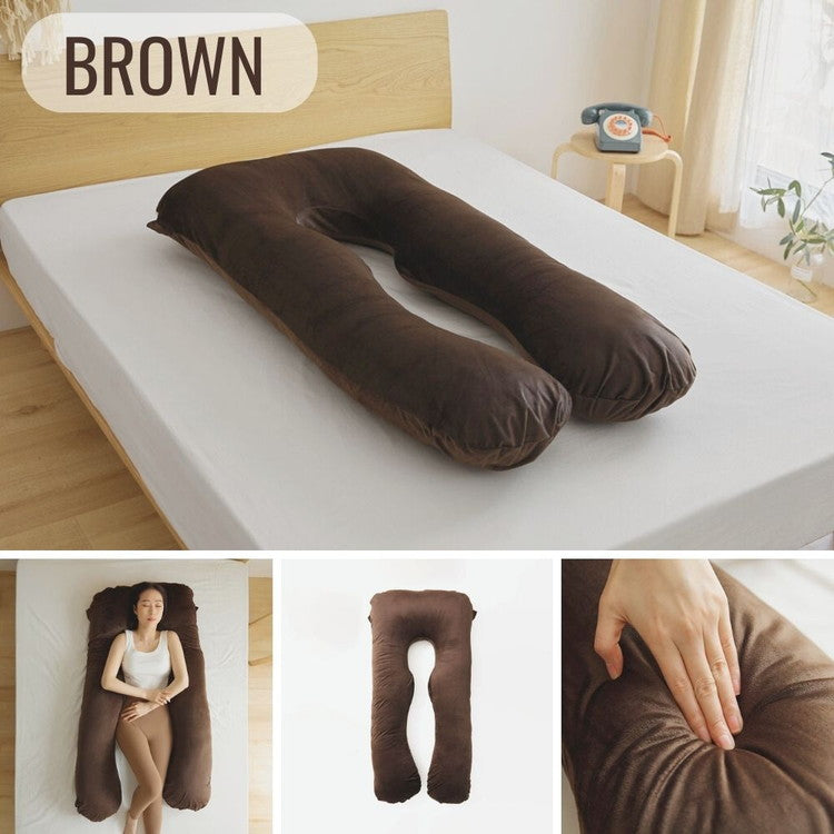 抱き枕 U字 70×140cm 洗える 首こり 肩こり 腰痛対策 いびき防止 横向き 仰向け うつ伏せ 横向き寝 うつぶせ寝 ロング クッション 授乳 妊婦 安眠 マタニティ 枕 出産祝い(代引不可)