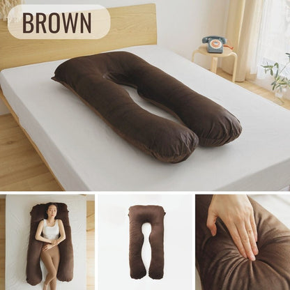 抱き枕 U字 70×140cm 洗える 首こり 肩こり 腰痛対策 いびき防止 横向き 仰向け うつ伏せ 横向き寝 うつぶせ寝 ロング クッション 授乳 妊婦 安眠 マタニティ 枕 出産祝い(代引不可)