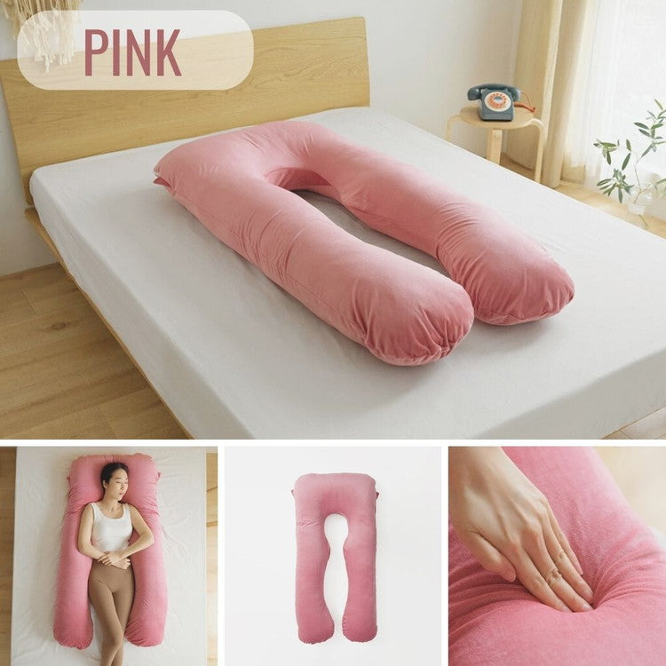 抱き枕 U字 70×140cm 洗える 首こり 肩こり 腰痛対策 いびき防止 横向き 仰向け うつ伏せ 横向き寝 うつぶせ寝 ロング クッション 授乳 妊婦 安眠 マタニティ 枕 出産祝い(代引不可)