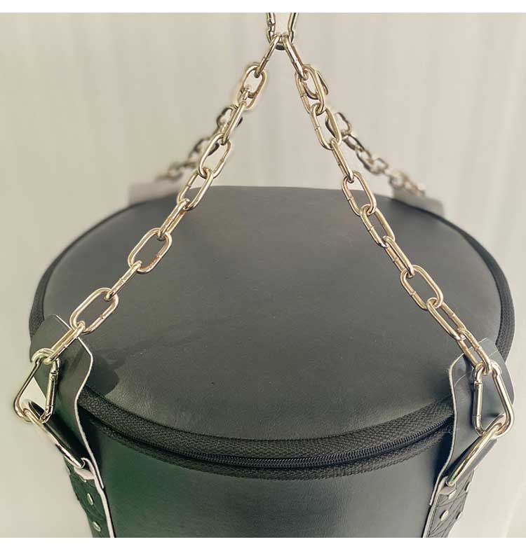 サンドバッグPRO 130cm くさり付き 中身入り 高級レザー合皮【メーカー1年保証】ファイティングロード 型崩れを防ぐウレタン入り サンドバッグ プロ仕様 フィットネス 空手 ボクシング ファイティングバッグ パンチングバッグ(代引不可)