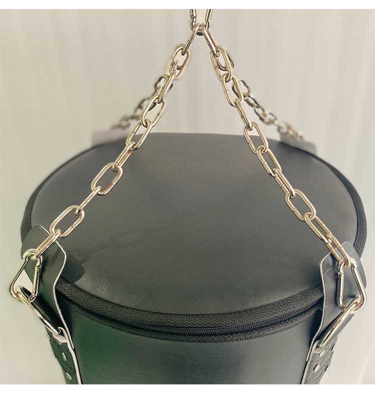 サンドバッグPRO 150cm くさり付き 中身入り 高級レザー合皮【メーカー1年保証】ファイティングロード 型崩れを防ぐウレタン入り サンドバッグ プロ仕様 フィットネス 空手 ボクシング ファイティングバッグ パンチングバッグ(代引不可)