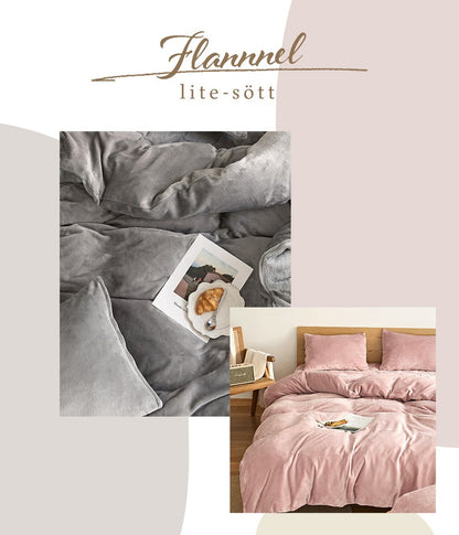 あったか フランネル 掛け布団カバー ダブル ロング 冬用 暖かい おしゃれ くすみカラー 丸洗いOK マイクロファイバー 冬用 ふとんカバー 韓国インテリア 寝具(代引不可)