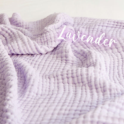 【2枚セット】 綿100% 6重 ガーゼケット シングル 140×190 くしゅふわ かわいい おしゃれ ふわふわ タオルケット 肌掛け布団 夏掛け布団 シンプル 無地(代引不可)