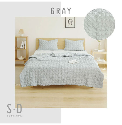 【2枚セット】くしゅぽこケット ダブル 白 綿100% ブランケット ケット オールシーズン 韓国 赤ちゃん 肌に優しい ガーゼケット ガーゼ 快適 お手入れ簡単 おしゃれ 軽い おすすめ 低ホルムアルデヒド(代引不可)