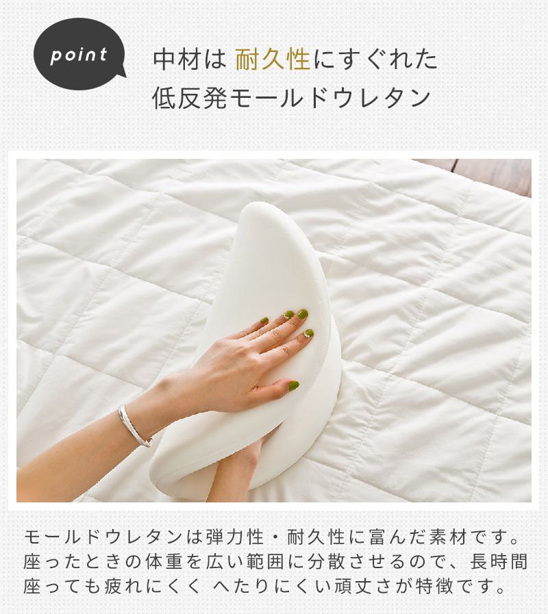 座布団 クッション 極厚 低反発 円形 直径40cm 滑り止め チェアパッド チェア 椅子 イス 丸 ラウンド 在宅ワーク 洗える おしゃれ リモートワーク(代引不可)