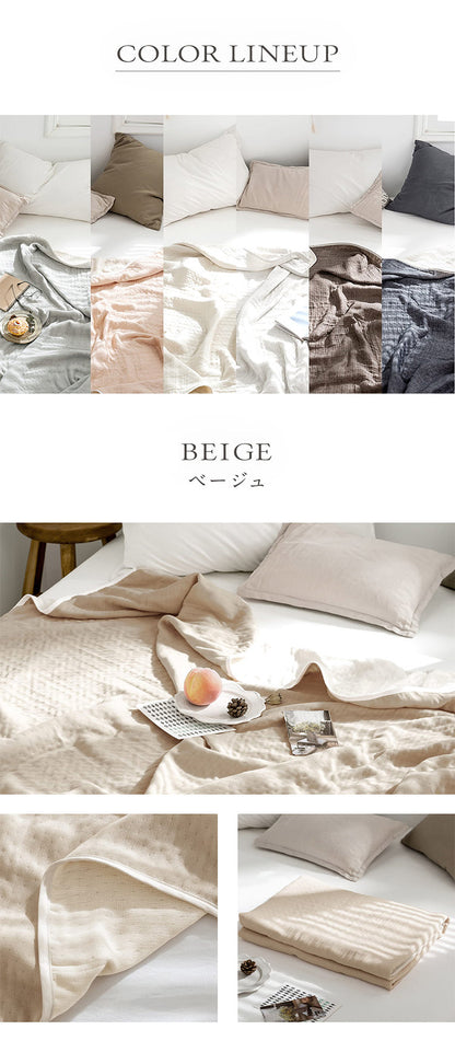 6重ガーゼケット 日本製 ハーフ 100×140cm 三河木綿 ノンホルム 綿100% タオルケット やさしい 夏 洗える 肌掛け おしゃれ オールシーズン 夏掛け 肌布団 肌掛け布団 タオルケット(代引不可)