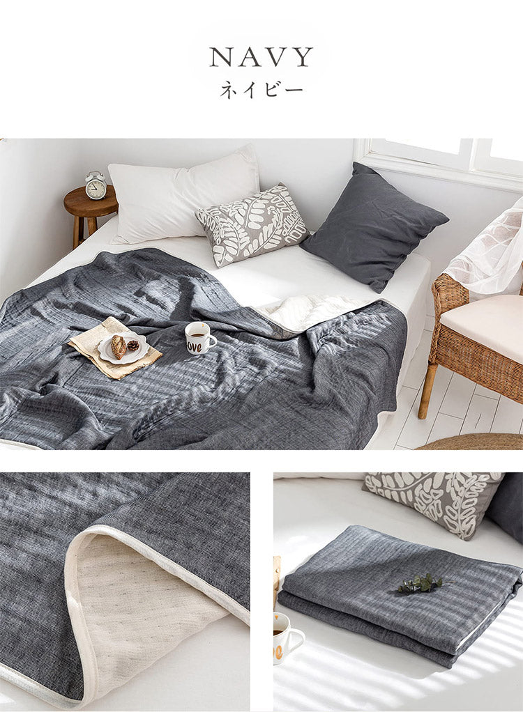 6重ガーゼケット 日本製 シングル 140×190cm 三河木綿 ノンホルム 綿100% タオルケット やさしい 夏 洗える 肌掛け おしゃれ オールシーズン 夏掛け 肌布団 肌掛け布団 タオルケット(代引不可)