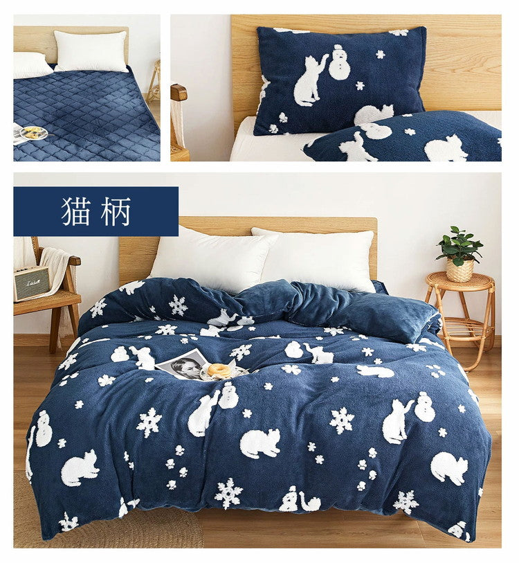 布団カバーセット シングル あったか 冬用 シングルロング フランネル なめらか 毛布にもなる おしゃれ かわいい 一人暮らし 北欧 ふわふわ 掛けカバー 布団カバー 毛布 カバー セット (代引不可)