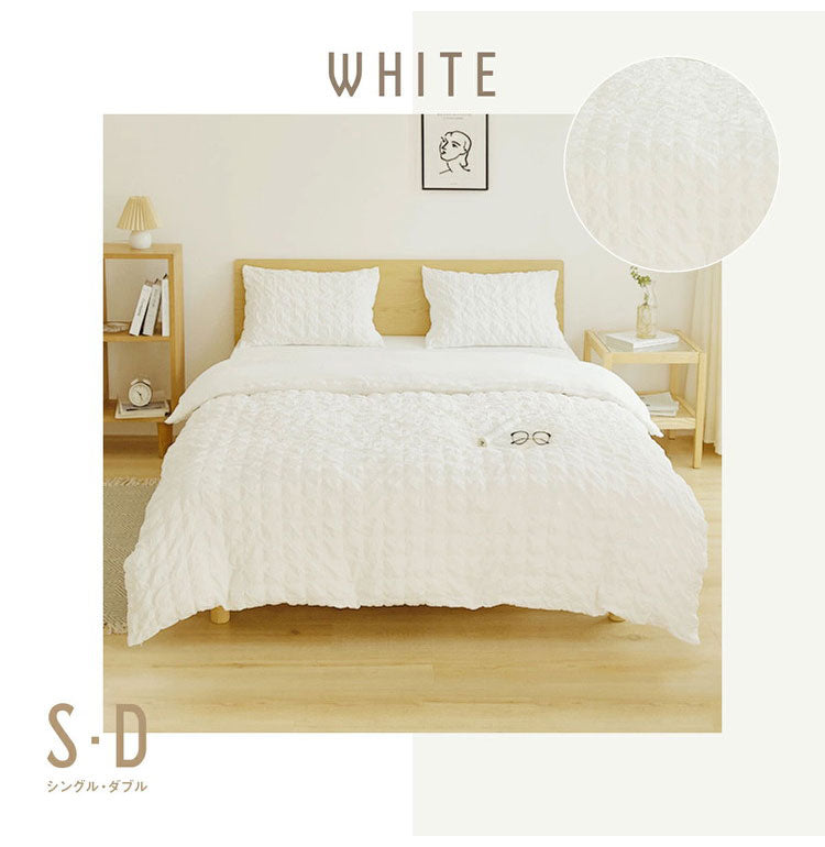 くしゅぽこ韓国風掛け布団カバー シングル 綿100% 布団カバー 丸洗い 新生活 無地 韓国風 オールシーズン 8ヶ所紐付き 肌に優しい 快適 お手入れ簡単 ガーゼ おすすめ 低ホルムアルデヒド(代引不可)