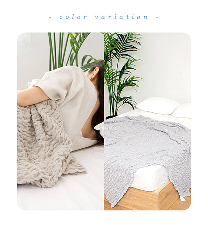 タオルケット シングル COYOLI くしゅくしゅ レーヨンケット ブランケット 大判 夏用 洗える 肌掛け 夏掛け マルチカバー 冷房対策 昼寝 韓国 インテリア おしゃれ(代引不可)