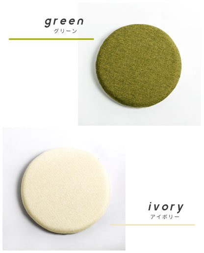 【4枚セット】 クッション 極厚 チェアパッド 低反発 丸 直径40cm 在宅ワーク 椅子 洗える 円形 座布団 すべり止め 厚手