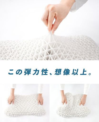 ゲル枕 KUMO+ ジェル 枕 マクラ 枕カバー 肩こり 首こり 横向き寝 洗える 体圧分散 ゲル ゲルクッション 枕 カバー付き 枕難民 おすすめ ホワイト ギフト プレゼント 父の日 母の日(代引不可)