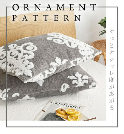 枕カバー あったか 冬用 フランネル なめらか 星柄 猫柄 オーナメント柄 グレー ネイビー ベージュ おしゃれ かわいい 一人暮らし 北欧 ふわふわ 布団カバー まくらカバー カバー (代引不可)【メール便配送】