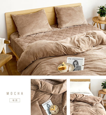 【2枚セット】あったか フランネル 掛け布団カバー シングル ロング 冬用 暖かい おしゃれ くすみカラー 丸洗いOK マイクロファイバー 冬用 ふとんカバー 韓国インテリア 寝具(代引不可)