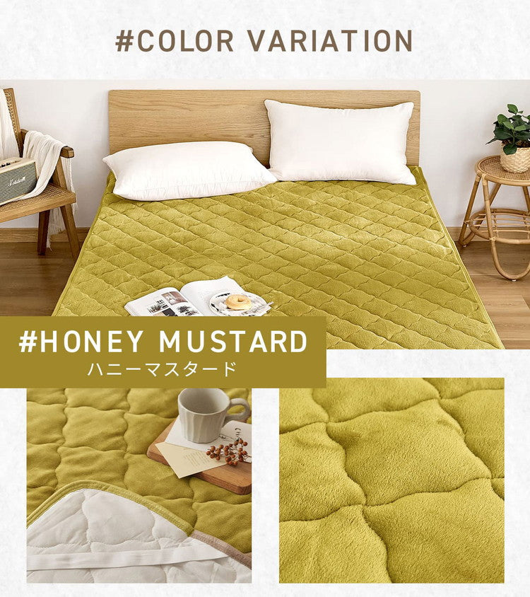 【2枚セット】 なめらかフランネル 敷きパッド ワイドキング 200×200cm あったか 秋冬用 暖かい フランネル くすみカラー 丸洗いOK マイクロファイバー 冬用 ベッドパッド 韓国インテリア 寝具 北欧