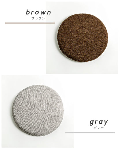 【2枚セット】 クッション 極厚 チェアパッド 低反発 丸 直径40cm 在宅ワーク 椅子 洗える 円形 座布団 すべり止め 厚手