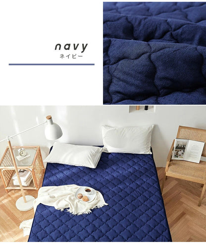 【2枚セット】レーヨン 敷きパッド セミダブル ほんのり冷感 夏 さっぱりパイル タオル地 ベッドパッド 敷パット(代引不可)