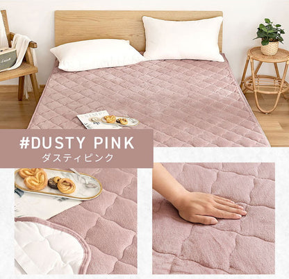 【2枚セット】 プレミアムフランネル 敷きパッド セミダブル 120×200cm なめらか 秋冬用 暖かい フランネル くすみカラー 丸洗いOK マイクロファイバー 冬用 ベッドパッド 韓国インテリア 寝具 北欧(代引不可)