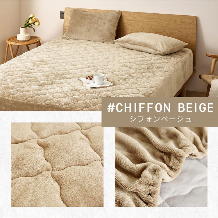 【2枚セット】 プレミアムフランネル 一体型ボックスシーツ ワイドキング なめらか 秋冬用 暖かい フランネル くすみカラー 丸洗いOK マイクロファイバー 冬用 ベッドパッド 韓国インテリア 寝具(代引不可)