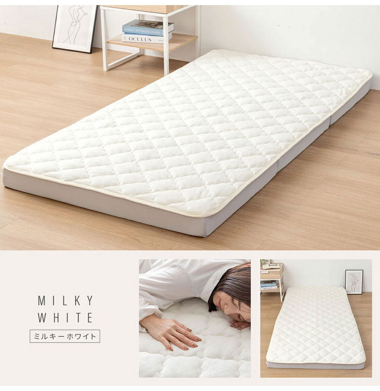 【絶対にズレない敷パッド単品】OKU-PITA レーヨンパイル敷きパッド セミダブル ズレない 春 夏 秋 置くだけ ぴったり ゴムなし ベッドパッド さらさら レーヨン パイル おくぴた(代引不可)