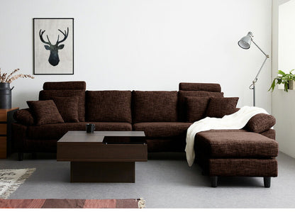 コーナーソファ 4人掛け 幅270cm ポケットコイル 北欧 おしゃれ ハイバック L字 I字 オットマン カバーリング ローソファ コーナーソファー カウチソファ 四人掛け concise コンサイス(代引不可)