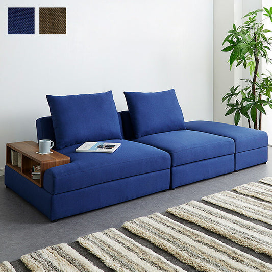 収納付き組み換えソファベッド リクライニング 3人掛け ファブリック 3P 三人掛け ソファ ソファー フロアソファ ソファーベッド シンプル 収納付き (代引不可)