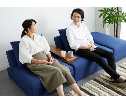 収納付き組み換えソファベッド リクライニング 3人掛け ファブリック 3P 三人掛け ソファ ソファー フロアソファ ソファーベッド シンプル 収納付き (代引不可)