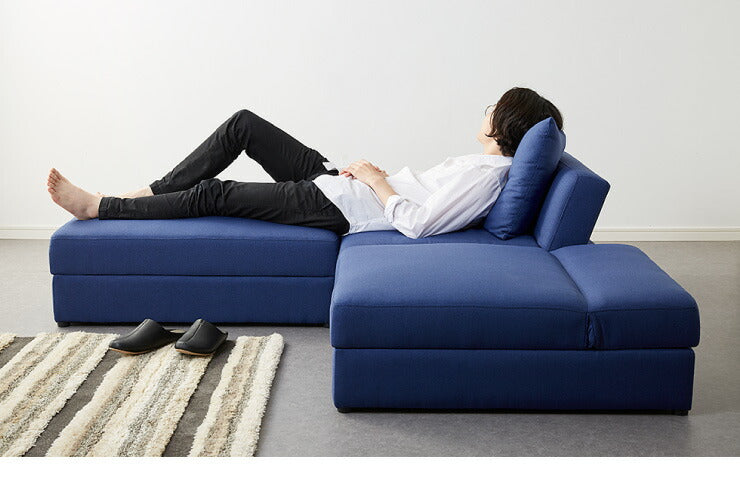 収納付き組み換えソファベッド リクライニング 3人掛け ファブリック 3P 三人掛け ソファ ソファー フロアソファ ソファーベッド シンプル 収納付き (代引不可)